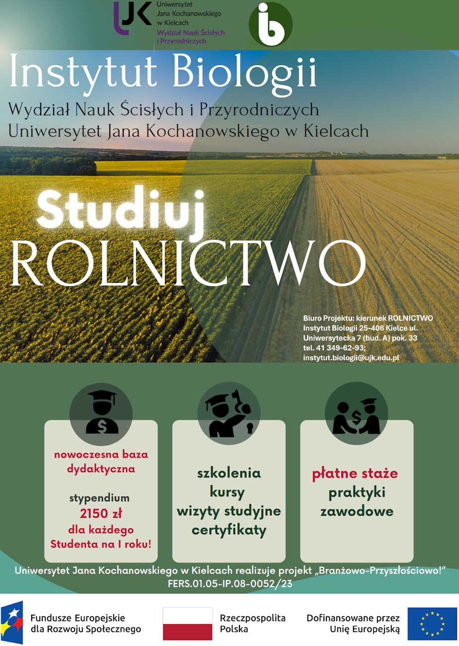 kliknij, aby powiększyć, Vibe na Świętokrzyskie: Studiuj, pracuj, rozwijaj się! - poster kierunku rolnictwo Vibe na Świętokrzyskie: Studiuj, pracuj, rozwijaj się!